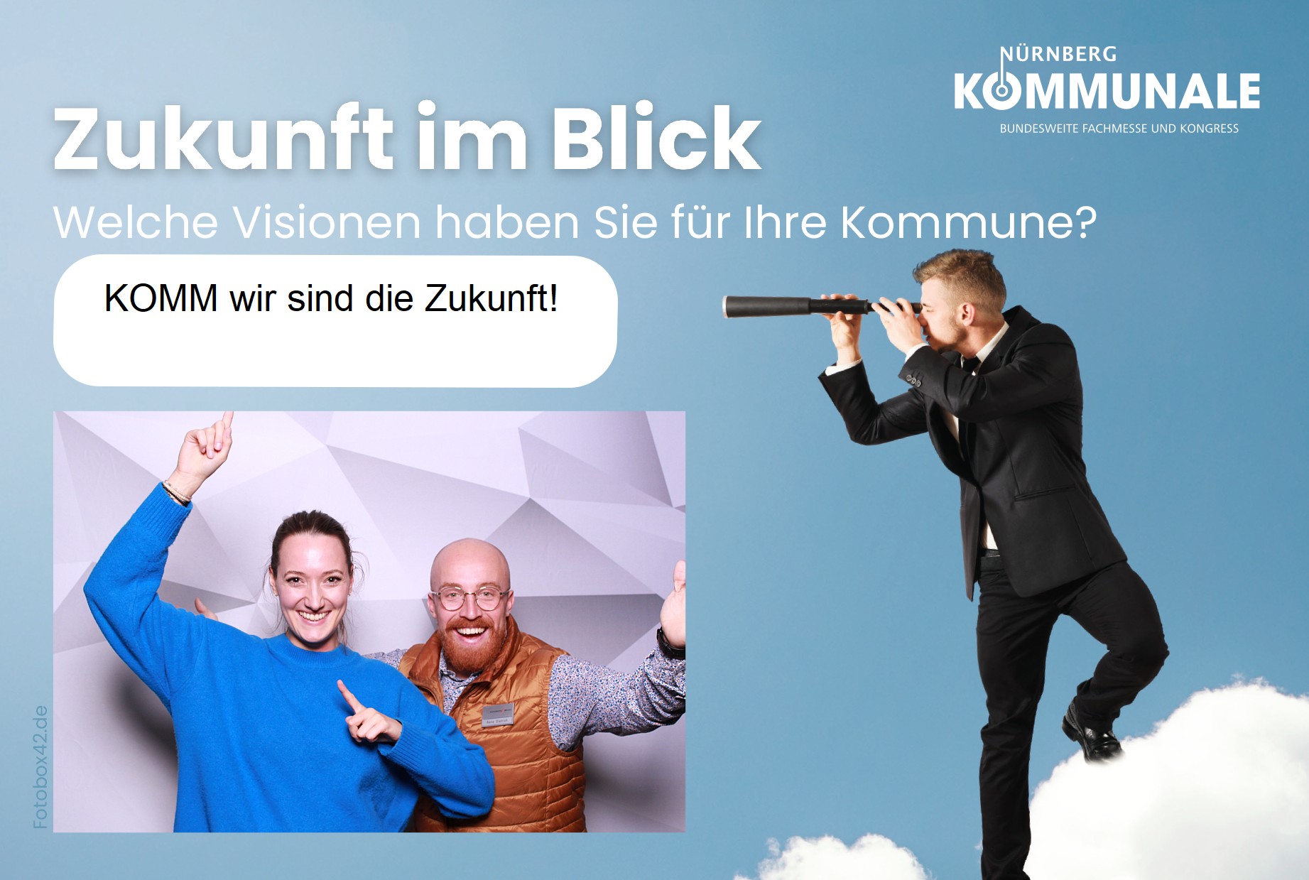Kommunale Fotobox Bild, Zukunft im Blick