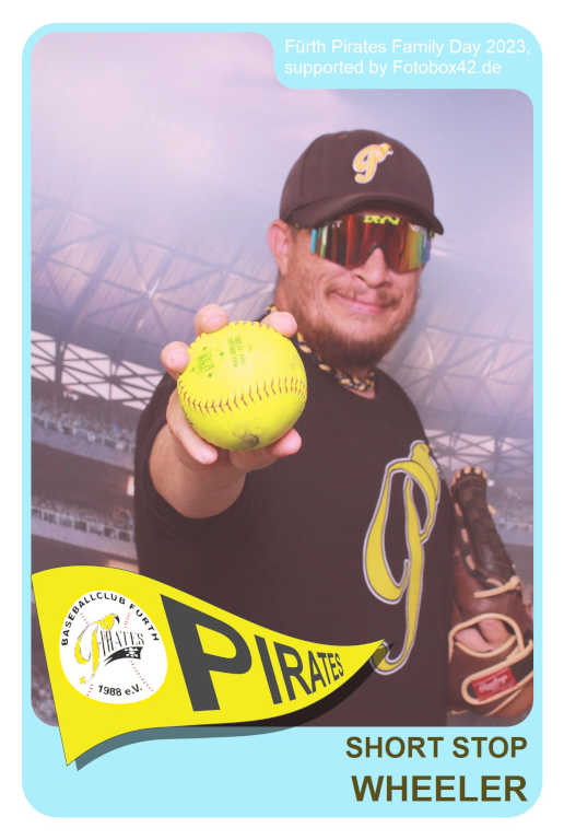 Baseball Sports Card, Fürth Pirates Randy Wheeler